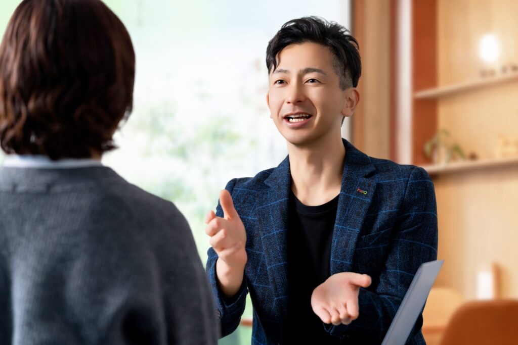 スペシャリストのアドバイス風景